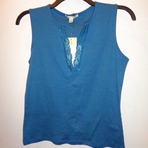CAROLYN Taylor Knit Tank Top Size Large NWT